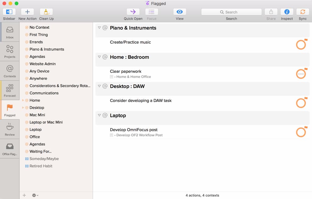 Airtable alternative OmniFocus