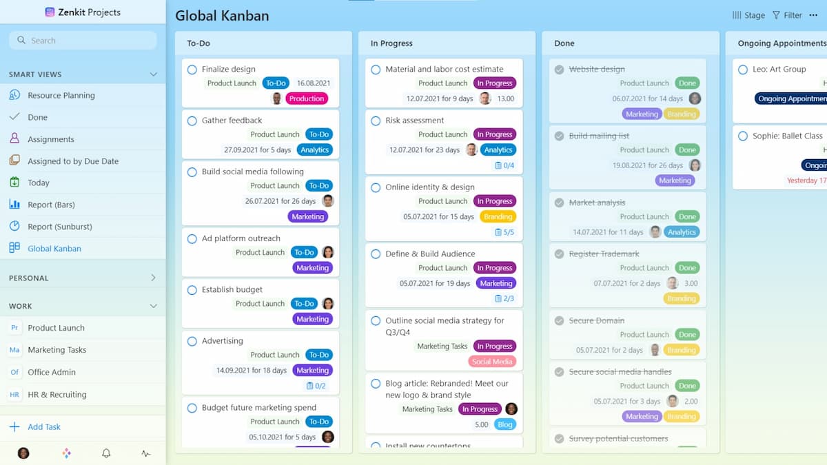 Asana alternative Zenkit
