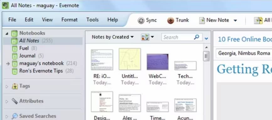Notion alternative Evernote