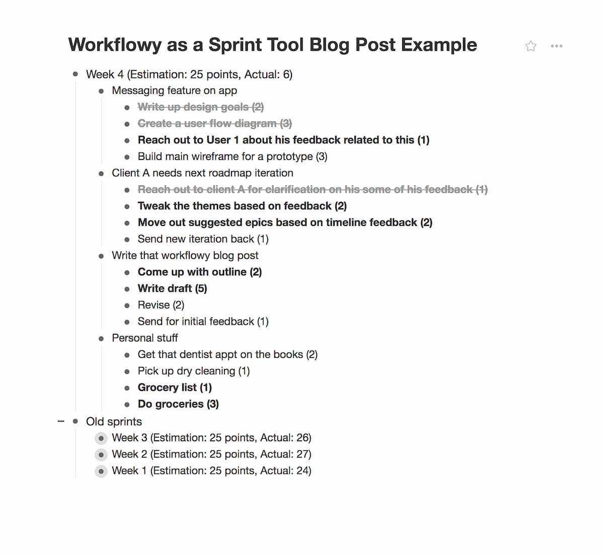 Todoist alternative WorkFlowy