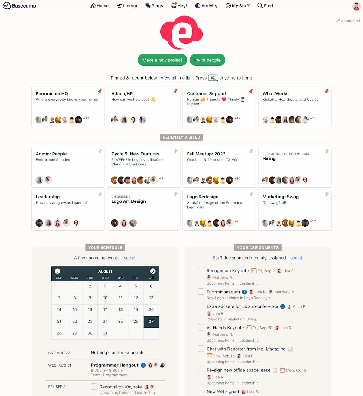 Trello alternative Basecamp