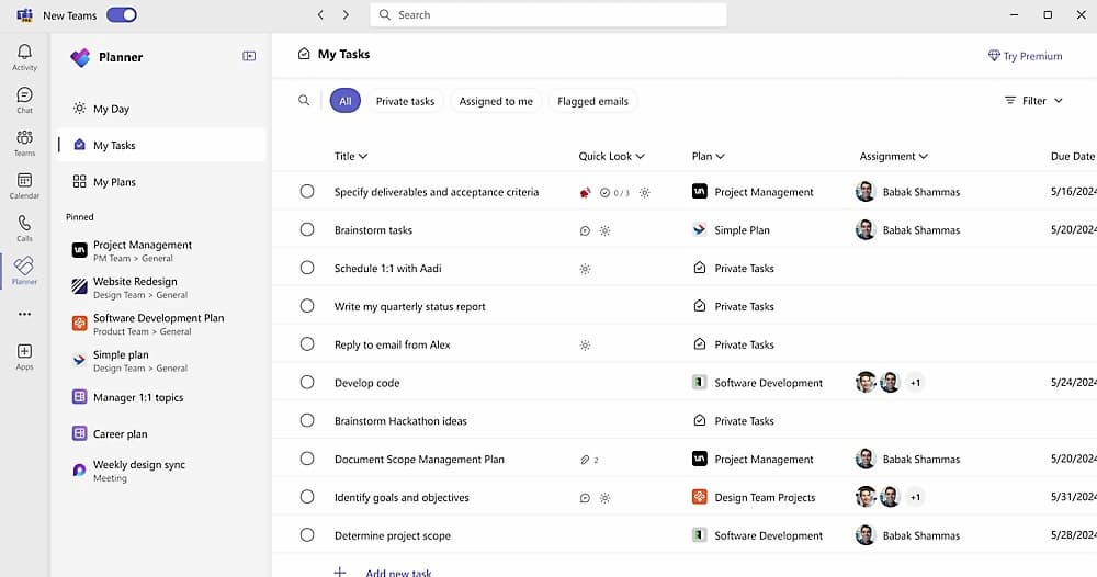 Trello alternative Microsoft Planner