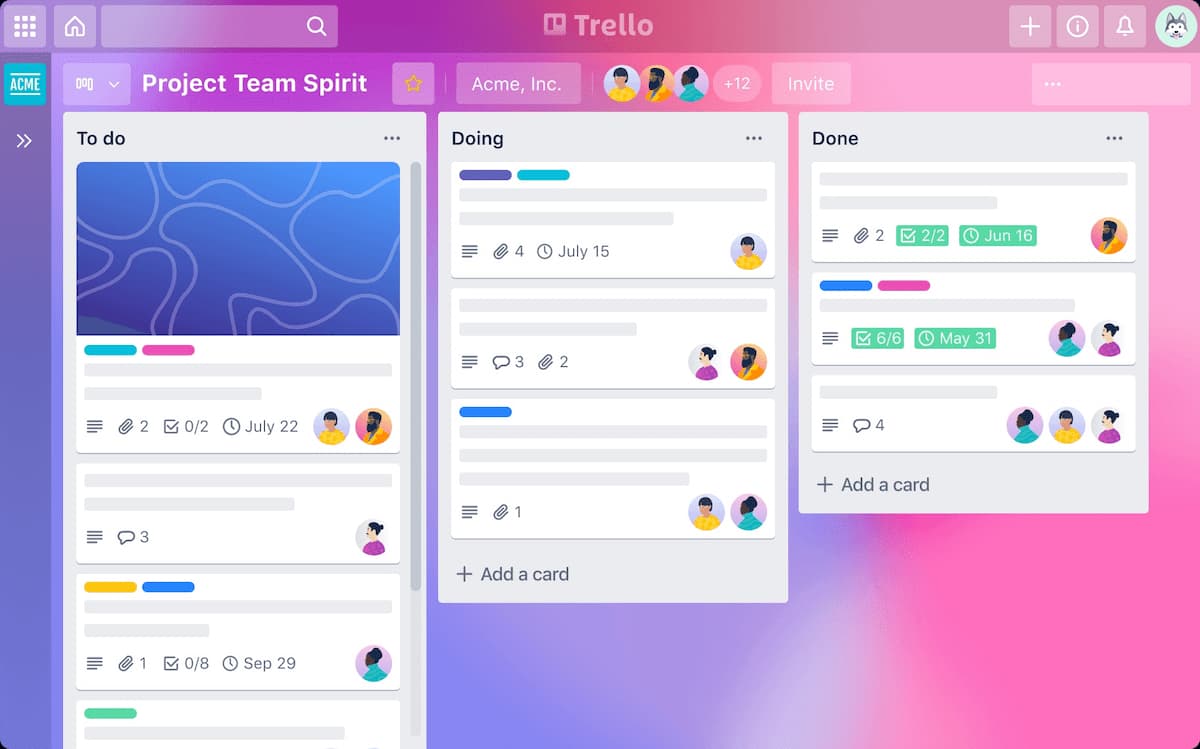 Zenkit alternative Trello